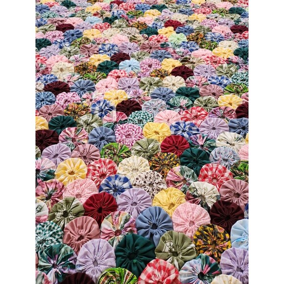 Vintage Popcorn Quilt, 76x90, With Matching Shams, Beautiful - Picture 2 of 8